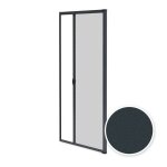 Avosdim store moustiquaire porte alu luxe - h230 x l140cm recoupable - gris anthracite 7016 textur� - ...