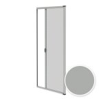 Moustiquaire porte enroulable - avosdim - l140 x h230 cm - aluminium gris - enroulement lat�ral recoupable ...