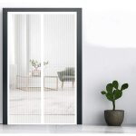 Moustiquaire porte fenetre aimant�e 140x230cm(55x91inch) moustiquaire enroulable moustiquaire sur mesure ...