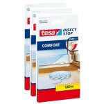 Moustiquaire - tesa - lot de 3 - bande auto - agrippante - 5, 6 m - blanc Moustiquaire - tesa - lot de 3 - bande auto - agrippante - 5, 6 m - blanc