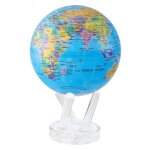 Mova globe carte politique bleue monde 45 avec base rotatif � �nergie solaire d�coration �ducation cadeau ...