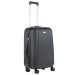 Moyenne valise 68cm tsa - carryon skyhopper noir - valise expandeur rigide 65l