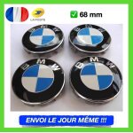 Moyeu de roue 4x logo 68mm bmw blue centre de roue jante cache moyeu emblme