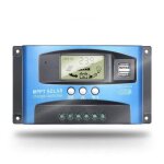 Mppt contrleur de charge solaire 40a rgulateur intelligent solaire de 12v - 24v de panneau solaire ...