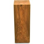 Ms factory bloc de ch�ne massif - cube en bois - rondin de bois - bout de canap� colonne de decoration ...