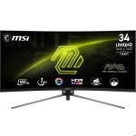 Msi mag 345cqr curved gaming monitor 34 uwqhd - rapid va 1500r 3440x1440 180hz / 1ms adaptive - sync ...