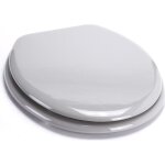 Msv abattant wc mdf gris argent