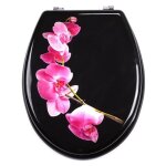 Abattant wc mdf lanyu - msv - universel - noir - 425x365x5cm Abattant wc mdf lanyu - msv - universel - noir - 425x365x5cm