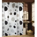 Rideau de douche - msv - pva - 180x200cm - gris