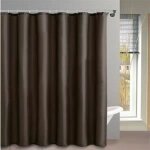 Rideau de douche en polyester 180x200cm - msv - chocolat