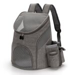 Mtevotx sac transport chat sac � dos pour chat et petit chien respirant et pliable pour voyage randonn�e ...