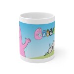 Mug - barbapapa - tasse en c�ramique - 11 oz - personnalisable - sans bpa et plomb