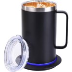 Mug � caf� auto - chauffant id�al pour le bureau avec arr�t automatique apr�s 10 heures thermos aliment� ...