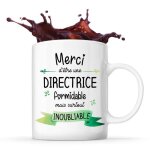Mug en cramique - merci directrice inoubliable - tasse ide cadeau collgue travail retraite