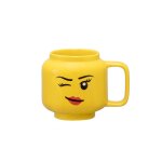Mug c�ramique - lego winking girl - 255 ml - jaune - compatible lave?vaisselle