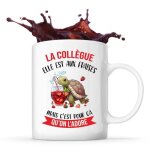 Mug - la coll�gue - tasse m�tier - c�ramique - design contemporain - compatible lave - vaisselle