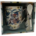 Mug cuill�re les chouettes de michelle allen