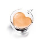 Mug � double paroi coeur grande tasse en verre thermique