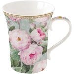 Mug - easy life - roses in bloom - 36 cl - porcelaine - cramique - grs - rose