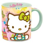 Mug - hello kitty - multicolore - cramique - 9 cm hauteur - 75 cm diamtre
