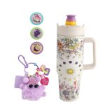 Mug isotherme 304l - gourde + 3 capsules flavor + un joli porte - cl�sthermos caf� acier inoxydablethermos ...