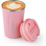 Mug isotherme - acier inoxydable - 380 ml - anti - fuite - sans bpa - rose Mug isotherme - acier inoxydable - 380 ml - anti - fuite - sans bpa - rose