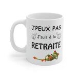 Mug je peux pas retraite - id�e cadeau - tasse en c�ramique : size - 11oz