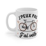 Mug jpeux pas jai vlo - design cycliste humoristique : mug size - 11oz