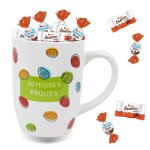 Mug de p�ques garni dun assortiment de 20 kinder schokobons et mini - bueno id�al � offrir ou � cacher ...