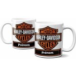 Mug personnalisable - harley davidson - 325 ml - c�ramique - blanc - adulte
