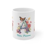 Mug personnalis - marque - lettre a - cramique blanche - 11 oz - compatible lave - vaisselle