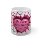 Mug st valentin je taime mon amour - tasse coeur