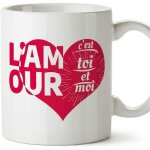 Mug tasse saint valentin (je taime) - amour toi et moi - id�es cadeaux romantique pour amoureux - petits ...