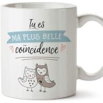 Mug tasse saint valentin (je taime) - tu es ma plus belle coïncidence - idées cadeaux romantique pour ... Mug tasse saint valentin (je taime) - tu es ma plus belle coïncidence - idées cadeaux romantique pour ...