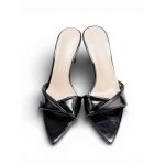 Mules � bride torsad�e en simili. dot�es dun talon fran�ais. semelle int�rieure confortable. pour femme ...