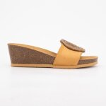 Mules compens�es marron cala luna avec strass femme scholl