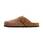 Mules cuir plakton blogg - marron fonc�