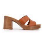 Mules � talons cuir femme carla tortosa