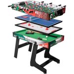 Table multi - jeux 4 en 1 hlc - perche télescopique - billard foot ping - pong hockey glisse - interaction ... Table multi - jeux 4 en 1 hlc - perche télescopique - billard foot ping - pong hockey glisse - interaction ...