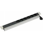 Multiprise - antec - 6 prises - aluminium - cee7 - 25 m de cble