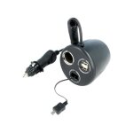 Multiprise allume - cigare - adnauto - 1m / 1f - 2x usb - 1 micro usb - noir