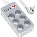 Multiprise electrique 4000w avec interrupteur 6 prises et 3 usb + type c 1. 2m cordon multiprise parafoudre ... Multiprise electrique 4000w avec interrupteur 6 prises et 3 usb + type c 1. 2m cordon multiprise parafoudre ...