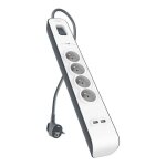 Multiprise parafoudre belkin - 4 prises et 2 ports usb2. 0 - 525 joules de protection Multiprise parafoudre belkin - 4 prises et 2 ports usb2. 0 - 525 joules de protection