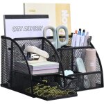 Mumdoyal organisateur de bureau en maille m�tallique avec tiroir et porte - stylos