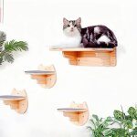 Mur descalade pour chat - suteo - hamac xl - 4 pi�ces - antid�rapante - bois - installation murale - ...