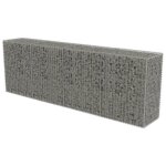 Mur en gabion - kai - 300 x 50 x 100 cm - acier galvanis� - couleur argent� - r�sistant aux intemp�ries ...