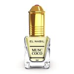 Extrait de parfum - el nabil - musc coco - 5ml - sans alcool - notes de coco et vanille