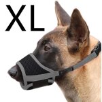 Muselire pour chien - nylon souple - xl - gris - anti - aboiement - rglable