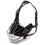 Museli�re en m�tal - xvx - taille m - m�tal et cuir - pour grand chien - anti - morsure confortable