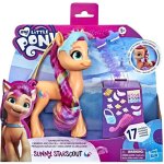 My little pony - a new generation - sunny starscout crinire arc - en - ciel - poney orange 15 cm - tresse ...